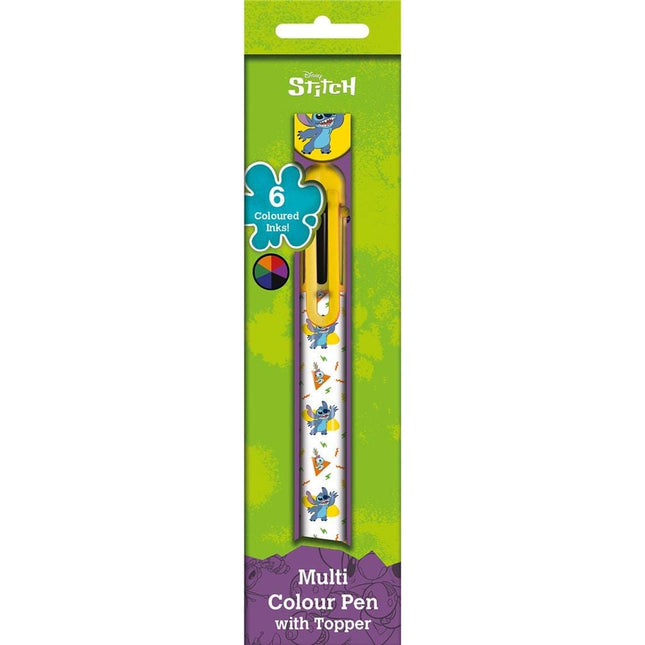Disney Stitch Kuglepen Multifarvet 6-Farver