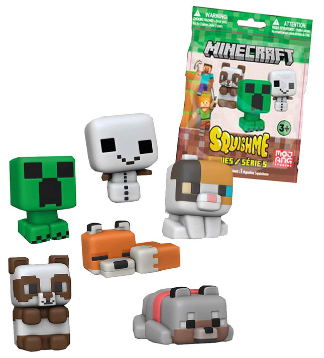 Minecraft SquishMe Anti-Stress Figur Blind Bag Series 5 7 cm