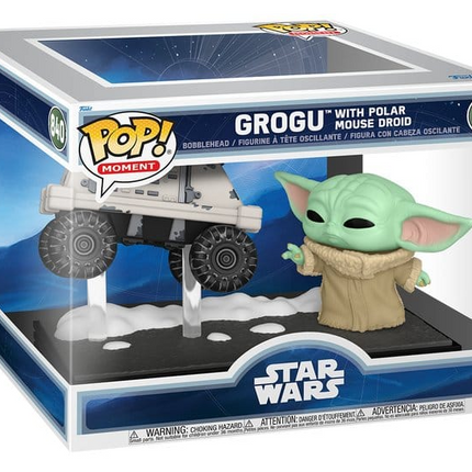 Funko POP! Moment Star Wars Grogu with Polar Mouse Droid #840