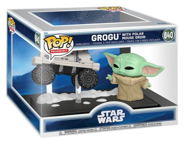 Funko POP! Moment Star Wars Grogu with Polar Mouse Droid #840