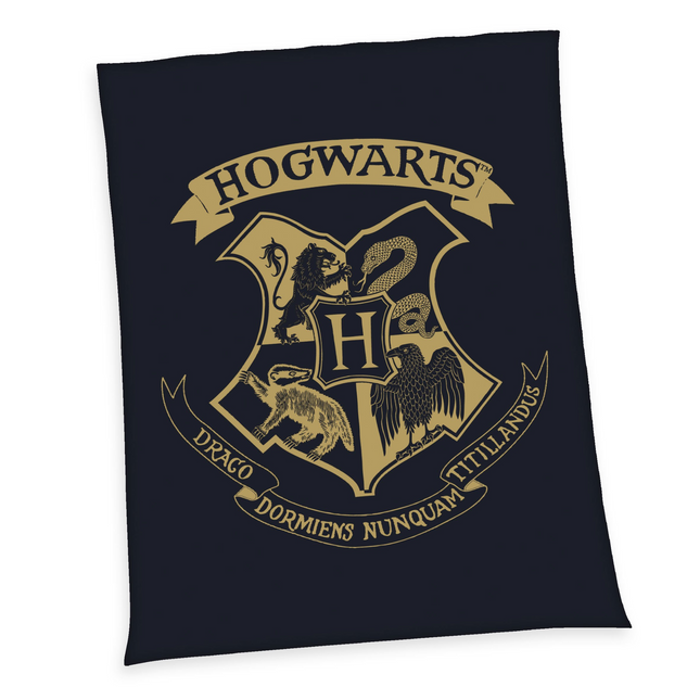 Harry Potter Fleece Tæppe Hogwarts 150 x 200 cm