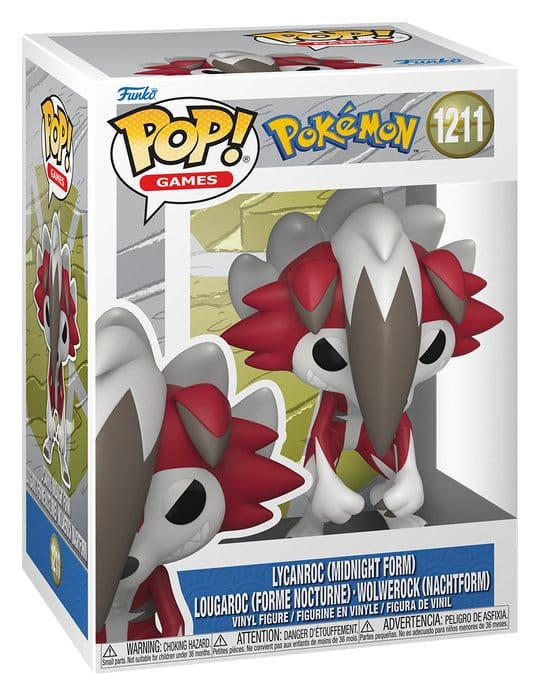 Pokémon Funko POP! Lycanroc (Midnight Form) #1211