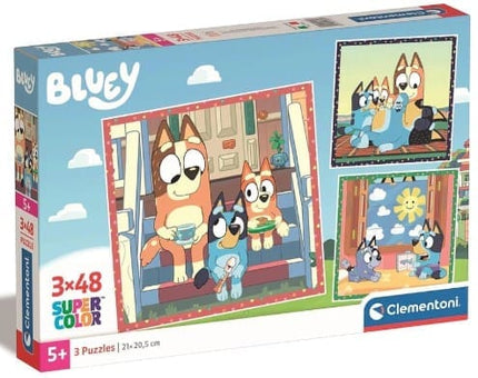 Bluey 3x48 brikker Puslespil – Clementoni