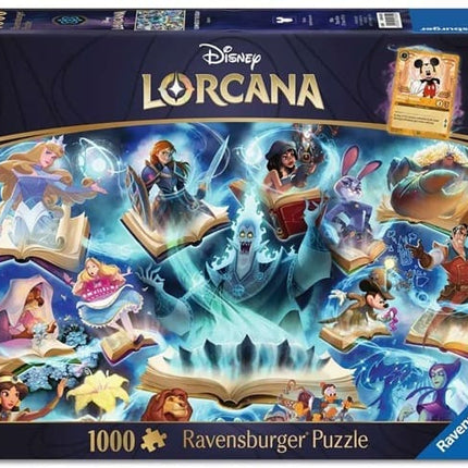Disney Lorcana Puslespil – Glimmers of the Realm: Sapphire (1000 brikker) – Ravensburger