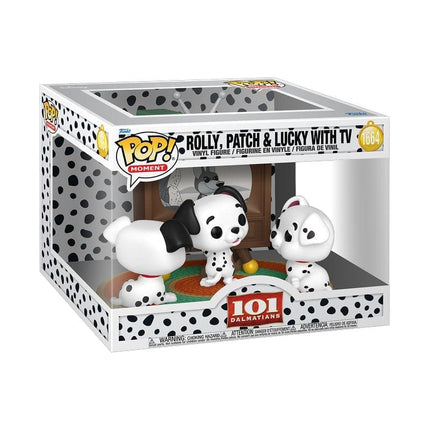 Funko Pop Disney 101 Dalmatians Rolly, Patch & Lucky med TV #1664
