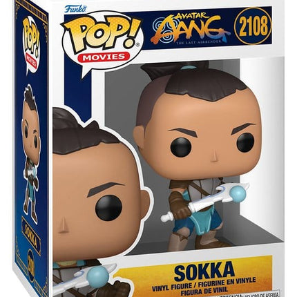 Funko POP! Sokka #2108 fra Avatar Aang: The Last Airbender med brun og blå dragt.