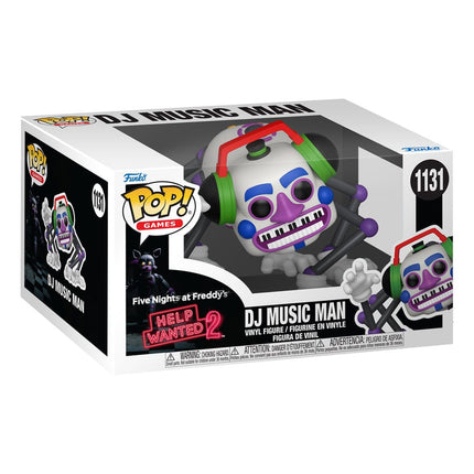 Funko POP! Premium DJ Music Man #1131 fra Five Nights at Freddy’s: Help Wanted 2 med høretelefoner og lange animatronic-lemmer.