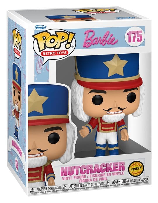 Funko POP! Nutcracker #175 Chase fra Barbie in the Nutcracker med blå hat, hvidt hår og rød soldateruniform.