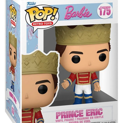 Funko POP! Prince Eric #175 fra Barbie in the Nutcracker med gylden krone, rød uniform og blå støvler.