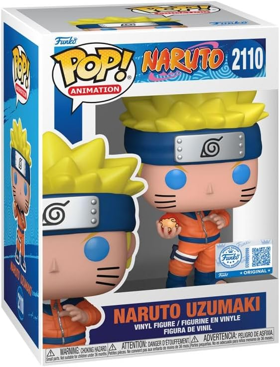 Funko POP! Naruto Uzumaki with Water Balloon #2110 i orange shinobi-outfit med vandballon i original æske.