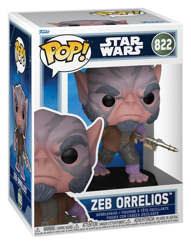 Funko POP! Star Wars The Mandalorian & Grogu Zeb Orrelios #822