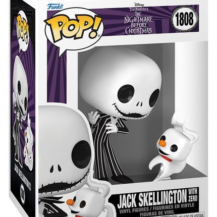 Funko POP! & Buddy Jack Skellington with Zero #1808 fra The Nightmare Before Christmas.