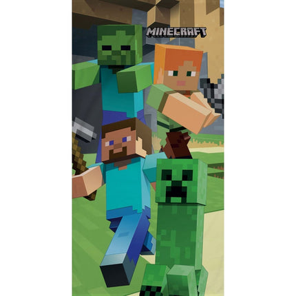 Minecraft badehåndklæde, strandhåndklæde med Steve