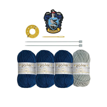 Harry Potter Strikkesæt Hue - Ravenclaw