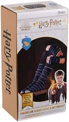 Harry Potter Strikkesæt: Ravenclaw Sokker og Vanter