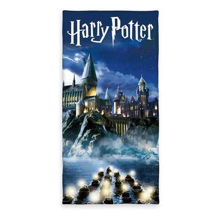 Harry Potter Velour Blå Håndklæde 70 x 140 cm