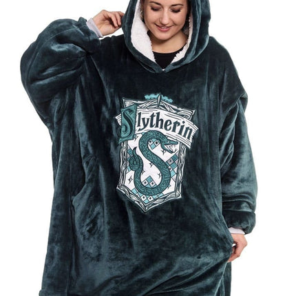 Harry Potter – Oversized Hoodie Tæppe (Slytherin)