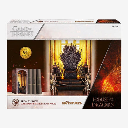 House of the Dragon Tiny Adventures Book Nook Mini Diorama Iron Throne