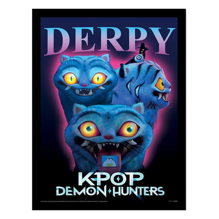 KPop Demon Hunters – Derpy – Indrammet Plakat (30 x 40 cm)