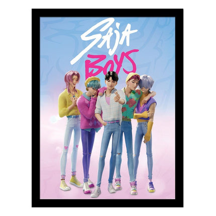 KPop Demon Hunters – Saja Boys – Indrammet Plakat (30 x 40 cm)
