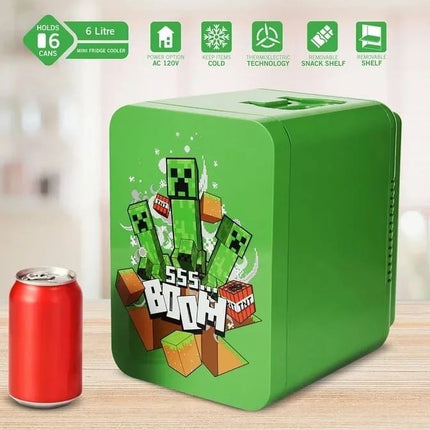Minecraft Mini Køleskab – Termoelektrisk Køler 4L (Creeper)