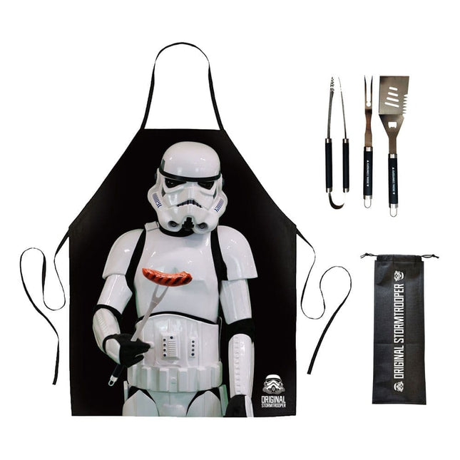 Stormtrooper Barbecue Sæt – Grillforklæde & Grillredskaber