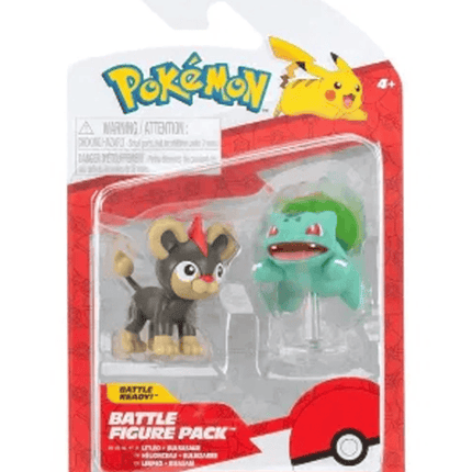 Pokémon Battle Figure Set – Litleo & Bulbasaur