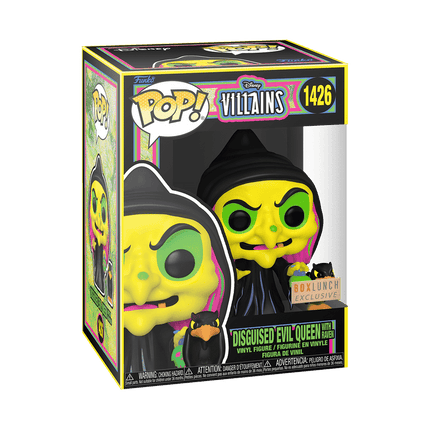 Funko POP! Disney Disguised Evil Queen with Raven #1426 (Black Light) – BoxLunch Eksklusiv