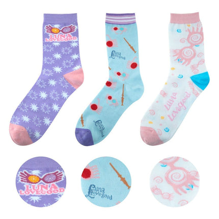 Harry Potter Sokker 3-pak Luna Lovegood