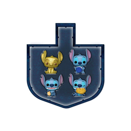 Disney Stitch Holiday Pocket POP! 4-Pack – 4 cm Mini Figurer