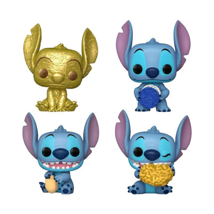 Disney Stitch Holiday Pocket POP! 4-Pack – 4 cm Mini Figurer