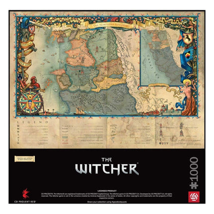 The Witcher 3 Gaming Puslespil De Nordlige Riger (1000 brikker)