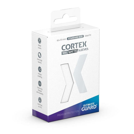 Ultimate Guard Cortex Matte Sleeves Standard Size (100) – Clear/Hvid