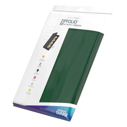 Ultimate Guard Zipfolio 320 – 16-lommer Xenoskin (Grøn)