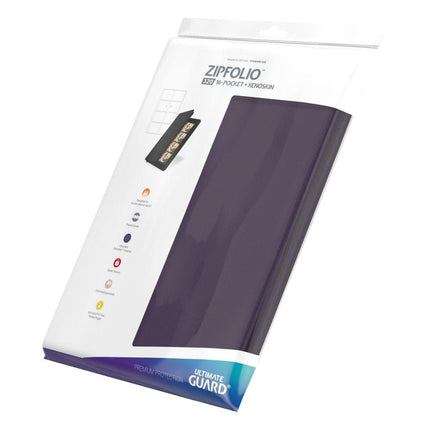 Ultimate Guard Zipfolio 320 – 16-lommer Xenoskin (Lilla)