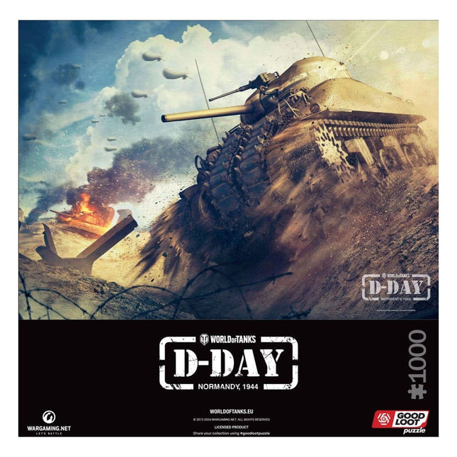 World of Tanks Gaming Puzzle D-Day (1000 brikker)