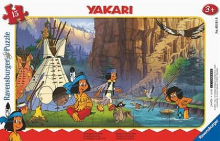 Yakari Ramme Puslespil 15 brikker