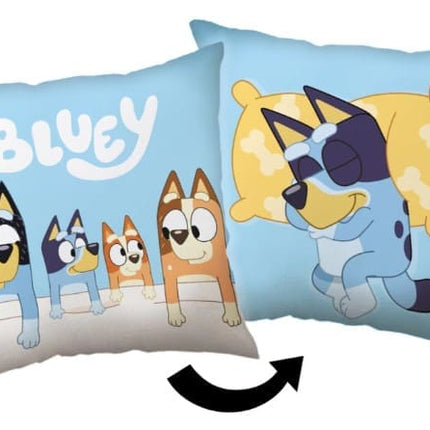 Bluey Pudebetræk – Vendbart Design 40x40 cm