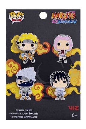 Naruto POP! Emalje Pins 4-Sæt Team 7