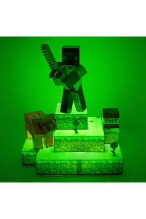 Minecraft Diorama lys Steve 30 cm