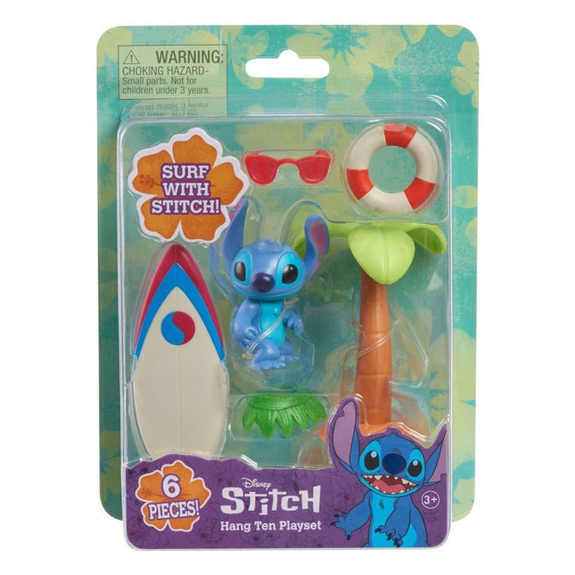 Lilo & Stitch Mini Figure Playset Stitch med surfbræt 7 cm