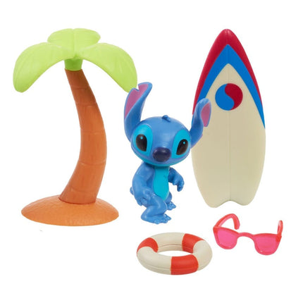 Lilo & Stitch Mini Figure Playset Stitch med surfbræt 7 cm