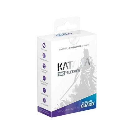 Ultimate Guard Katana Sleeves Standard Size Transparent 100 stk.