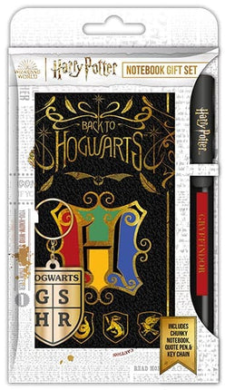 Harry Potter Notebook Gift Set - Colorful Coat of Arms