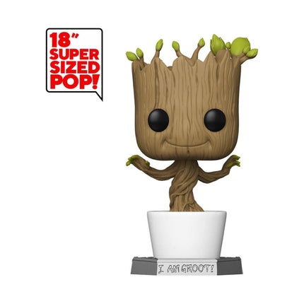 Guardians of the Galaxy Super Sized POP! Marvel Vinyl Figur Dancing Groot 46 cm - 01