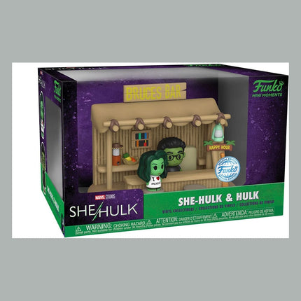 She-Hulk POP! Mini Moment Vinyl Figure Bar Scene