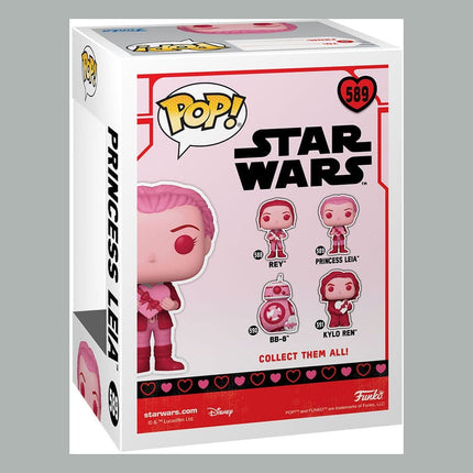 Star Wars Valentines POP! Star Wars Vinyl Figur Prinsesse Leia - 589
