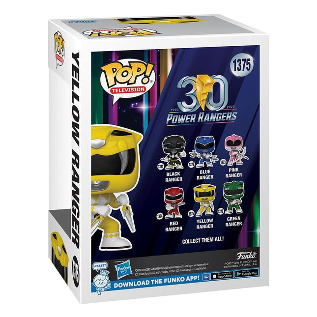 Power Rangers 30th POP! TV Vinyl Figur Yellow Ranger - 1375