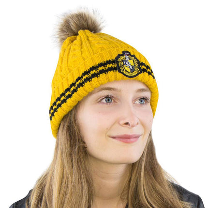 Harry Potter Hufflepuff hue med kvast
