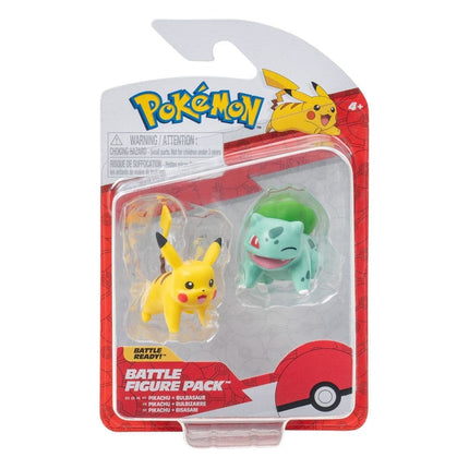 Pokémon Battle Figure First Partner Sæt Figur 2-pak Bulbasaur #2, Pikachu #1